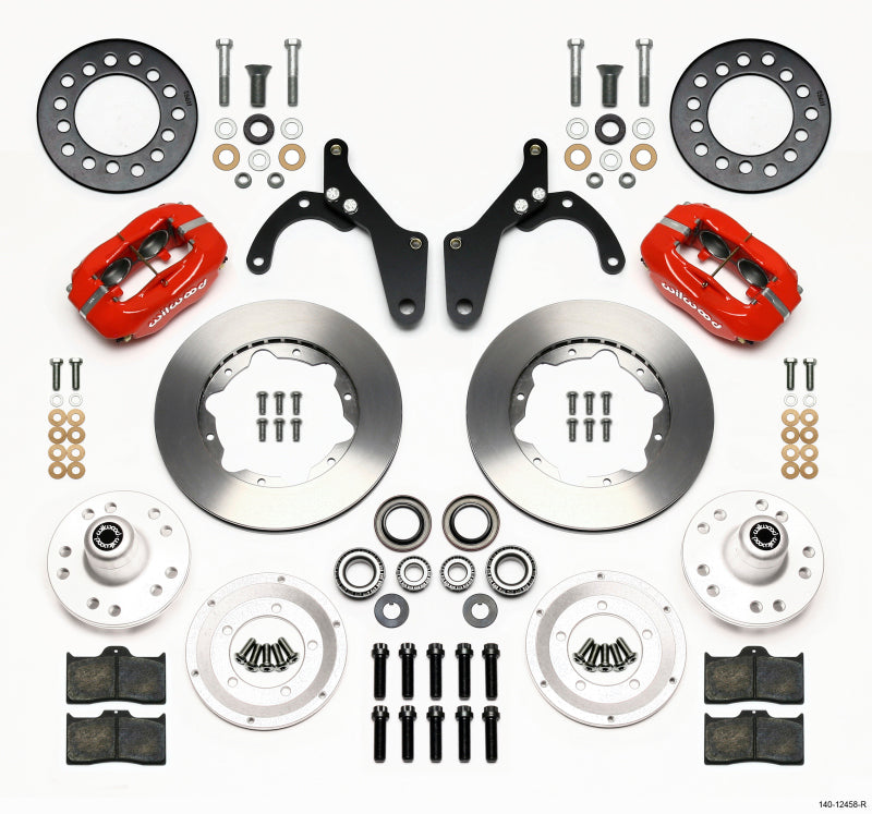 Wilwood Forged Dynalite Front Kit 11.00in Red 59-64 Chevy Impala / 63-64 Corvette Wilwood