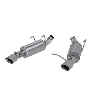 MBRP 11-14 Ford Mustang V6 3in. Dual Muffler Axle Back Split Rear Exhaust System AL - eliteracefab.com