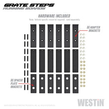 Load image into Gallery viewer, Westin Grate Steps Running Boards 68 in - Textured Black - eliteracefab.com