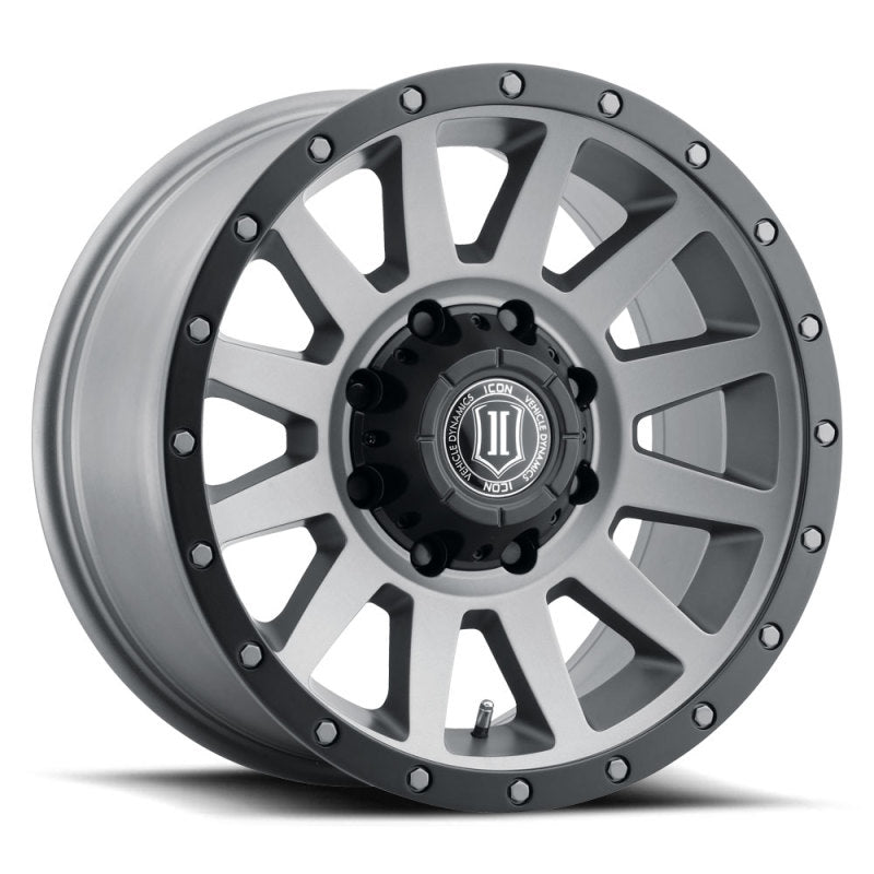 ICON Compression HD 18x9 8x170 6mm Offset 5.25in BS Titanium Wheel - eliteracefab.com