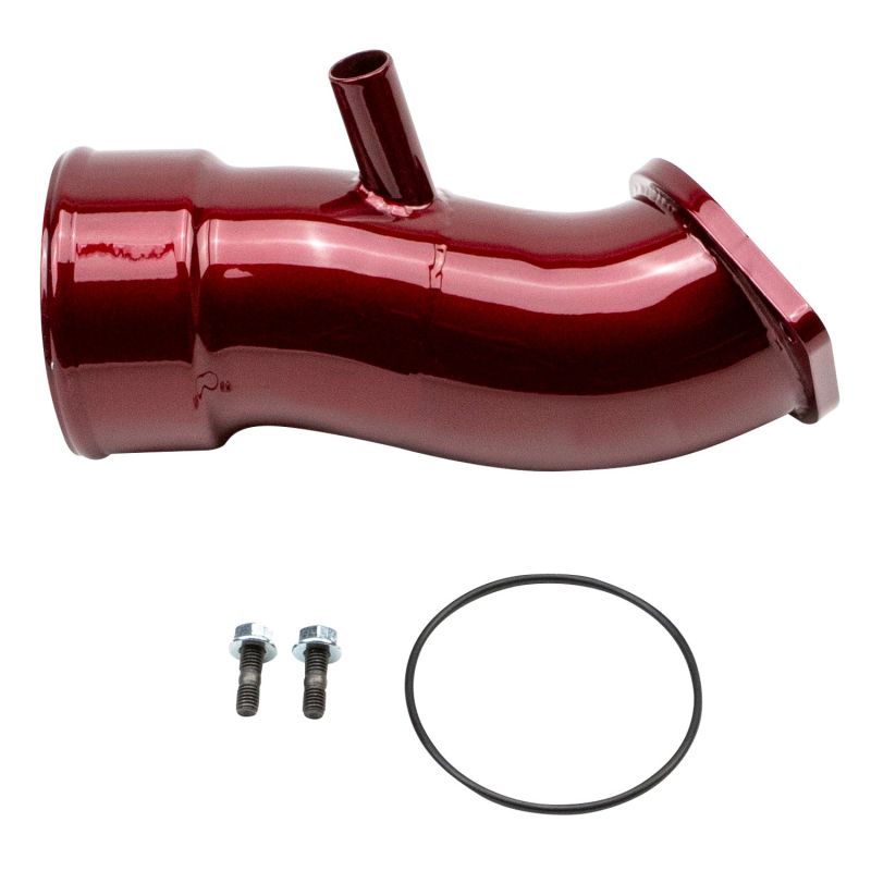 Wehrli 2020+ Chevrolet 6.6L L5P Duramax 3.5in Intake Horn w/PCV Port - WCFab Red - eliteracefab.com