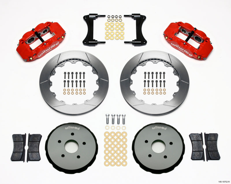 Wilwood Narrow Superlite 6R Front Hat Kit 12.88in Red 2008 Toyota Matrix Wilwood