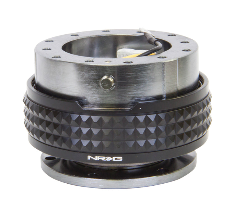 NRG Quick Release Kit - Pyramid Edition - Gunmetal Body / Black Pyramid Ring - SRK-210GM/BK