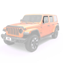 Load image into Gallery viewer, EGR 2018 jeep Wrangler JL SlimLine In-Channel WindowVisors Set of 4 - Dark Smoke