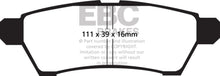 Load image into Gallery viewer, EBC 05+ Nissan Frontier 2.5 2WD Yellowstuff Rear Brake Pads - eliteracefab.com