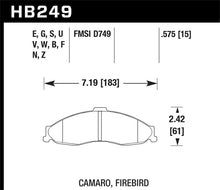 Load image into Gallery viewer, Hawk Performance DTC-50 Front Brake Pads - HB249V.575