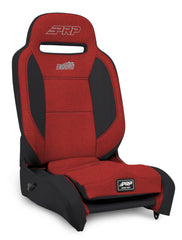 PRP Enduro Elite Reclining Suspension Seat (Driver Side)- Red/Black