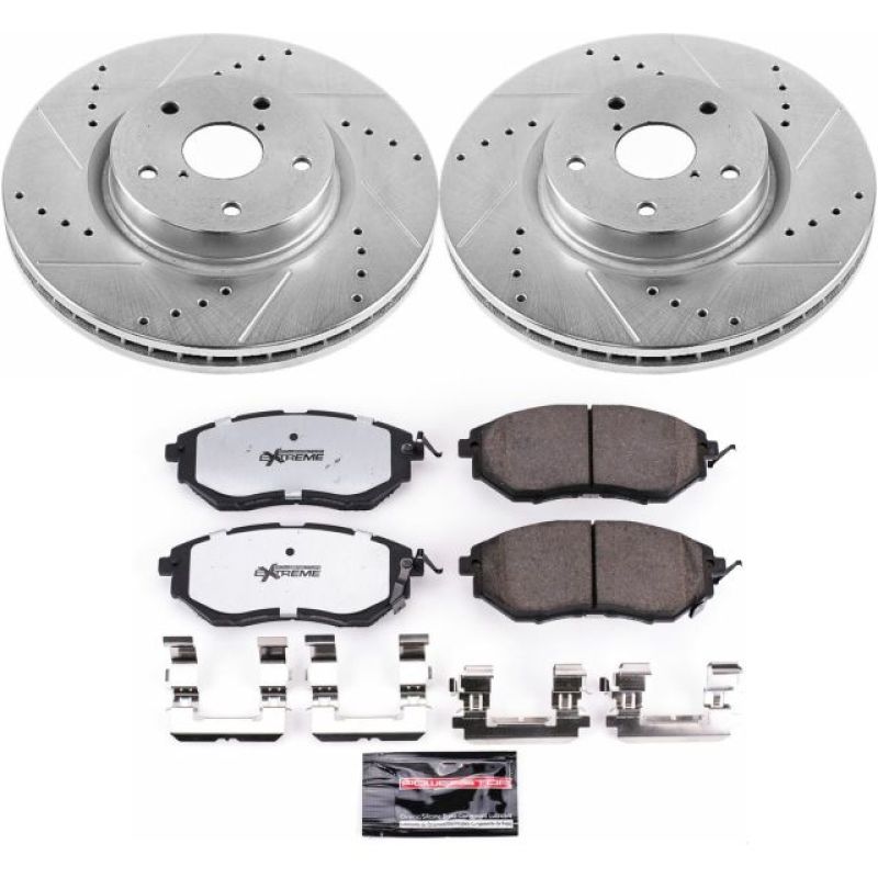 Power Stop 06-07 Subaru B9 Tribeca Front Z26 Street Warrior Brake Kit - eliteracefab.com