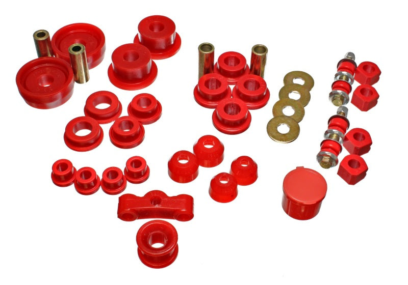 Energy Suspension 84-87 Honda Civic/CRX Red Hyper-Flex Master Bushing Set - eliteracefab.com