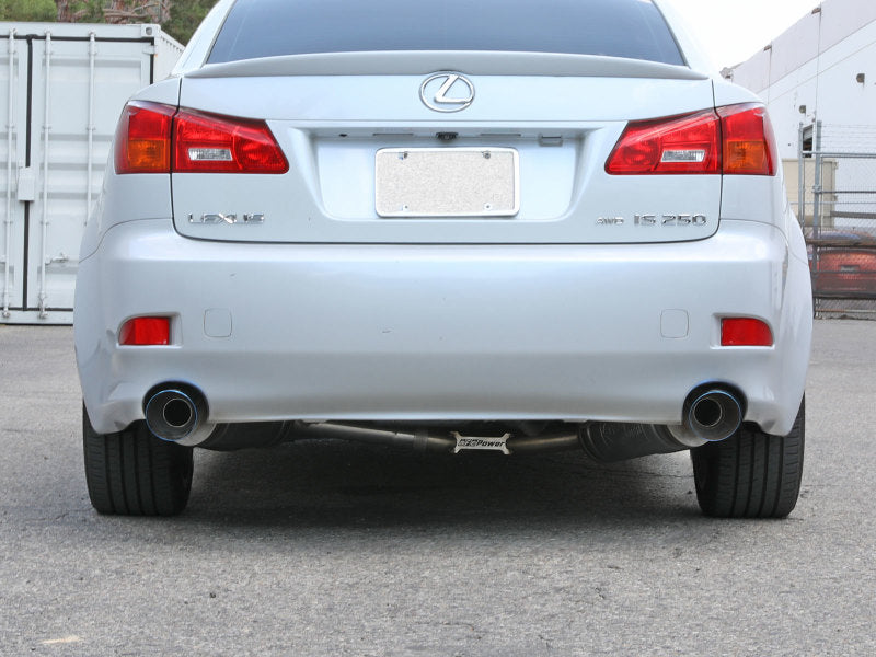 aFe POWER Takeda 06-13 Lexus IS250/IS350 SS Axle-Back Exhaust w/ Blue Flame Tips aFe