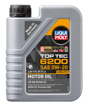 Load image into Gallery viewer, LIQUI MOLY 1L Top Tec 6200 Motor Oil 0W20