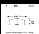 Hawk Performance Super Duty Front Brake Pads - HB714P.715