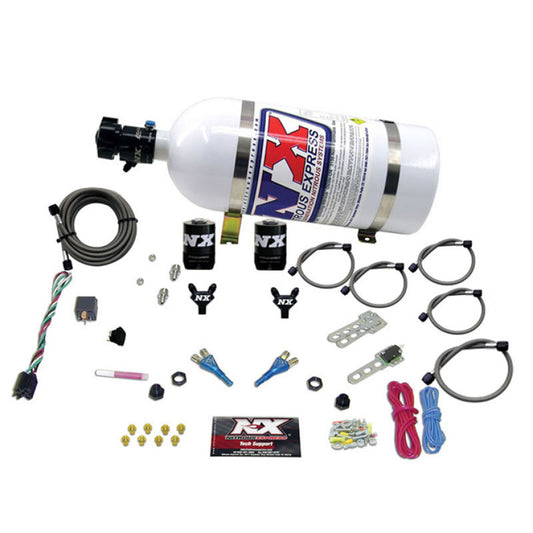 Nitrous Express Dodge 92- 95 TBI (50-75-100-125 HP) Dual Nozzle w/ 10 lb Bottle - 20213-10
