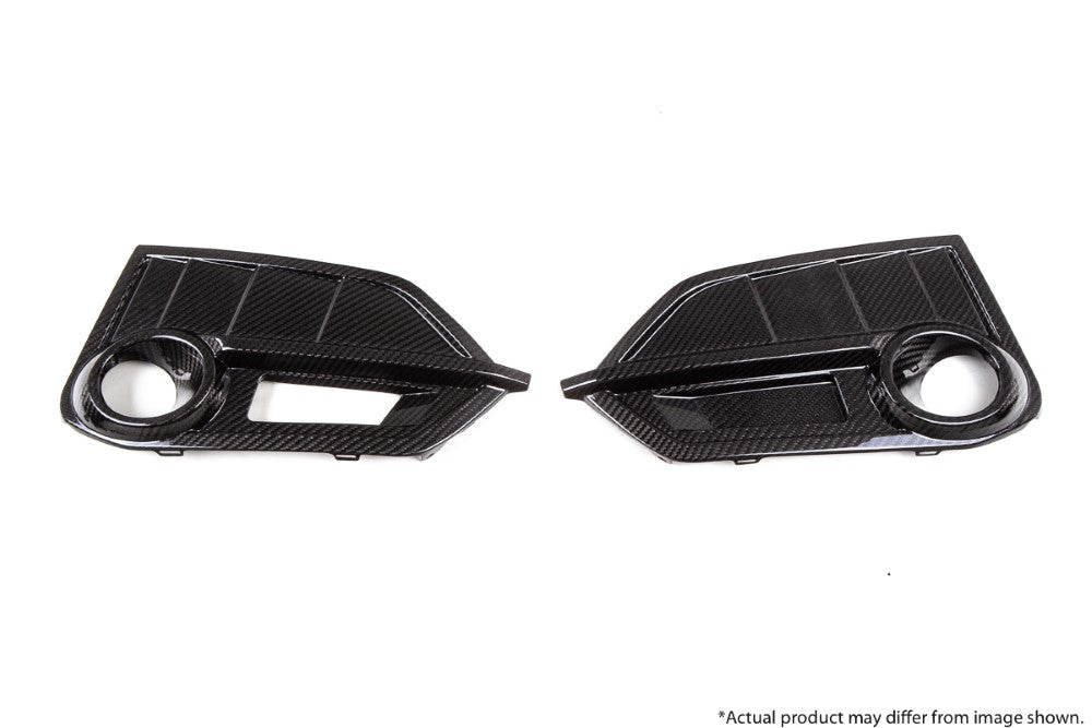 Revel GT Dry Carbon Front Fog Light Covers (Left & Right) 17-18 Honda Civic Type-R - 2 Pieces - eliteracefab.com
