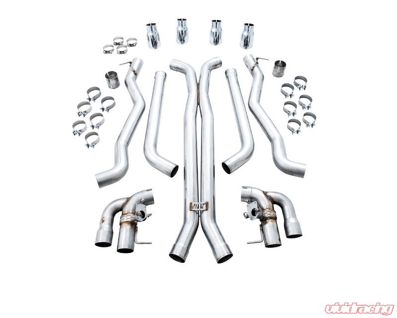 AWE Tuning 18-19 BMW F90 M5 SwitchPatch Cat-Back Exhaust- Black Diamond Tips - eliteracefab.com