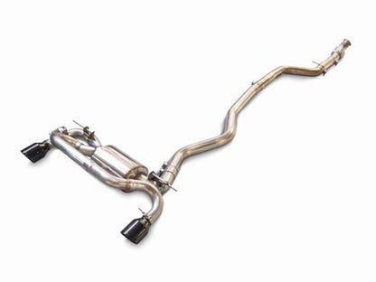 AWE Tuning BMW F3X 335i/435i Touring Edition Axle-Back Exhaust - Chrome Silver Tips (102mm) - eliteracefab.com