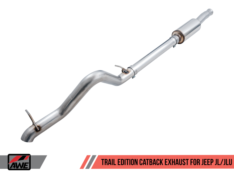 AWE Tuning 2018+ Jeep Wrangler JL/JLU 2.0T Trail Edition Cat-Back Exhaust - eliteracefab.com