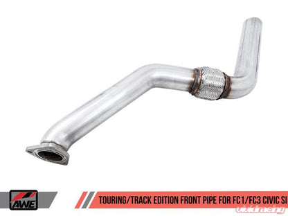 AWE Tuning 2016+ Honda Civic Si Track Edition Exhaust w/Front Pipe & Dual Diamond Black Tips - eliteracefab.com