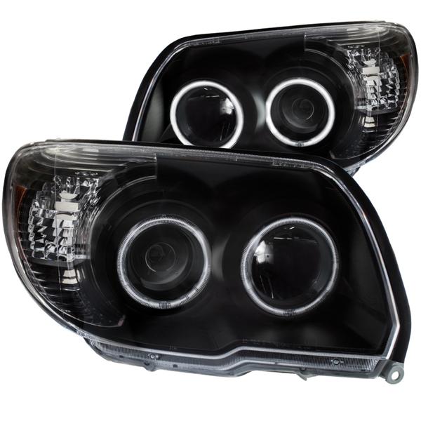 ANZO 2014-2017 Toyota Tundra LED Crystal Headlights w/ Switchback Chrome Housing w/ DRL - eliteracefab.com