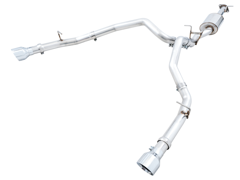 AWE Tuning 19-21 RAM 1500 5.7L (w/Cutouts) 0FG Dual Rear Exit Cat-Back Exhaust - Chrome Silver Tips - eliteracefab.com