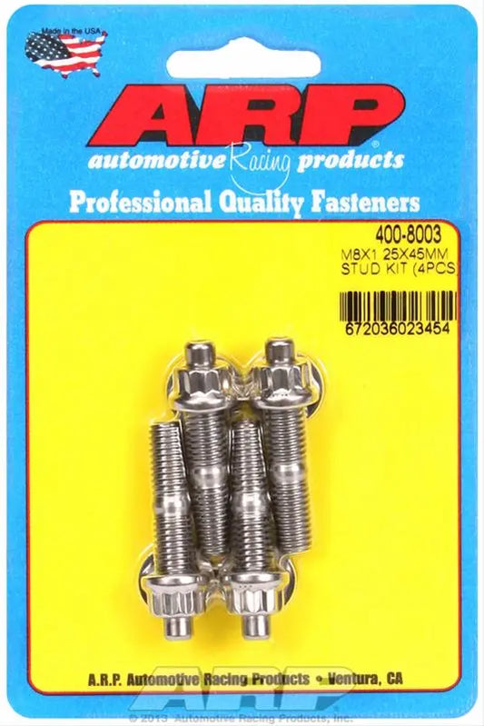 ARP Stainless Steel Stud Kit - (4) M8 x 1.25" x 45mm ARP