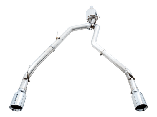 AWE Tuning 09-18 RAM 1500 5.7L (w/o Cutouts) 0FG Single Side Exit Cat-Back Exhaust - Chrome Tips - eliteracefab.com