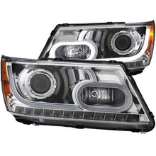 Load image into Gallery viewer, ANZO 2014-2021 Toyota Tundra LED Crystal Headlights w/ Switchback Black Housing w/ DRL - eliteracefab.com