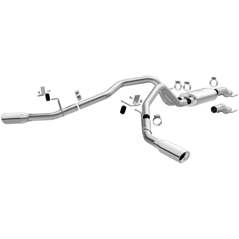 Magnaflow 15-21 Ford F-150 Street Series Cat-Back Performance Exhaust System- Dual Polished Tips - eliteracefab.com