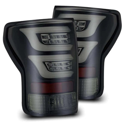 AlphaRex 07-13 Toyota Tundra PRO-Series LED Tail Lights Jet Black - eliteracefab.com