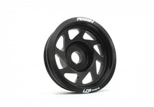 Load image into Gallery viewer, Perrin Black Lightweight Crank Pulley for Subaru 02-14 WRX / 04+ STI - eliteracefab.com