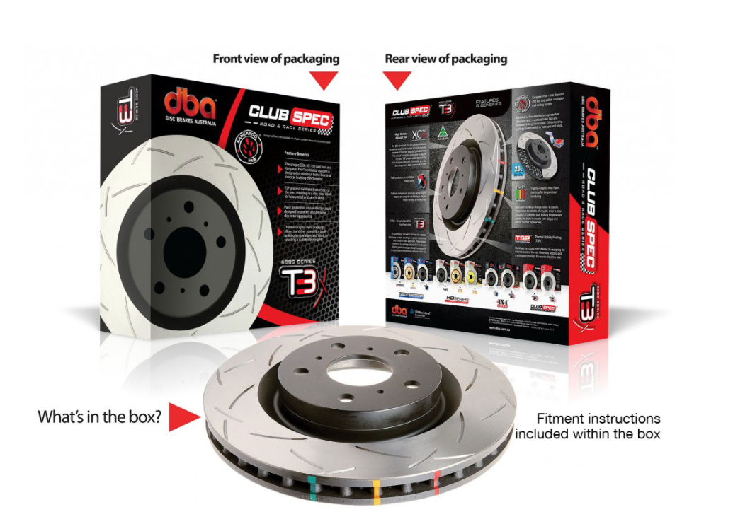 DBA 90-01 Integra / 93-05 Civic Front Slotted 4000 Series Rotor (4-Lug ONLY) - eliteracefab.com