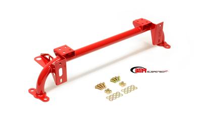 BMR RADIATOR SUPPORT W/SWAY BAR MOUNT RED (05-14 MUSTANG/GT500) - eliteracefab.com