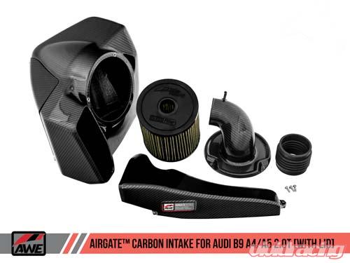 AWE Tuning Audi B9 A4/A5 2.0T Quattro Carbon Fiber AirGate Intake w/ Lid - eliteracefab.com