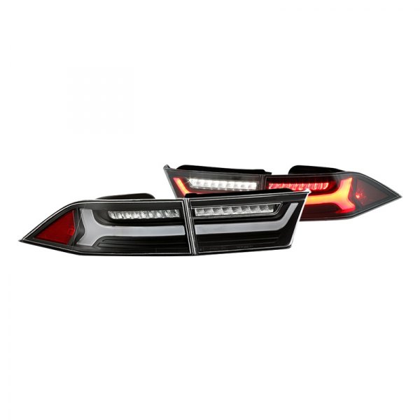 Spyder 06-08 Acura TSX Light Bar LED Tail Lights - Black - eliteracefab.com