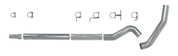 DIAMOND EYE 5" ALUMINIZED CAT BACK SINGLE OUTLET EXHAUST 03-07 6.0L FORD POWERSTROKE- K5344A-RP