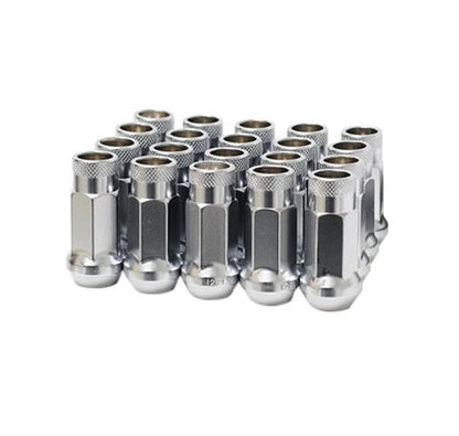 WHEEL MATE MUTEKI SR48 OPEN END LUG NUTS – SILVER 12×1.50 48MM Wheel Mate
