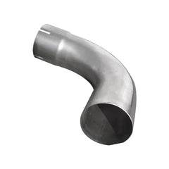 Diamond Eye Exhaust Elbow, L-bend Style, 90 degrees, Mandrel-Bent, Stainless Steel, 16-gauge, Natural, 5.00 in. o.d.