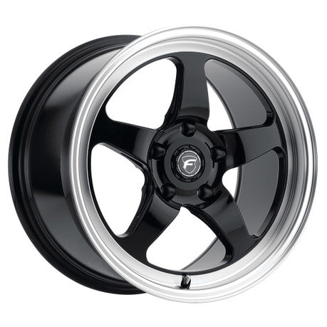 Forgestar D5  17x10 / 5x120 BP / ET45 / 7.3in BS Gloss Black Wheel Forgestar