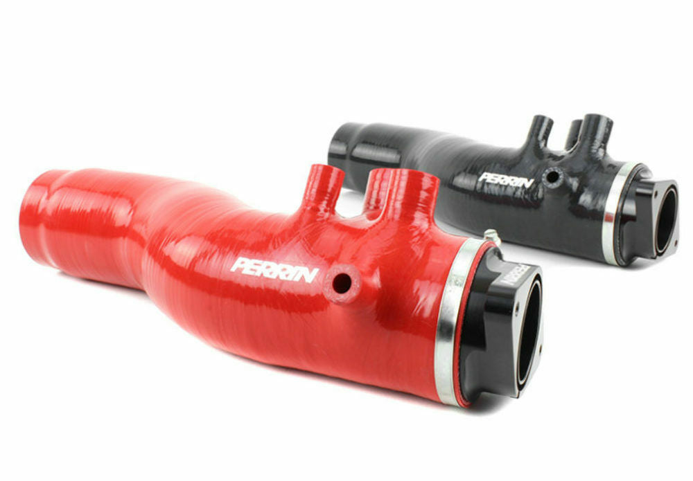 Perrin 2015+ Subaru WRX Red 3in Turbo Inlet Hose w/ Nozzle - eliteracefab.com