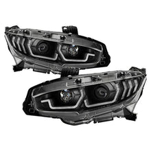 Load image into Gallery viewer, Spyder Honda Civic 16- 2DR/4DR/Hatchback Projector Headlights - Black PRO-YD-HC16SI-SEQGR-BK - eliteracefab.com