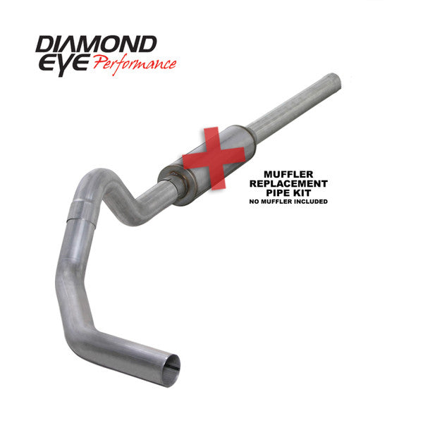 DIAMOND EYE 4" ALUMINIZED CAT BACK EXHAUST 04.5-07 5.9L DODGE CUMMINS K4234A-RP Diamond Eye Performance