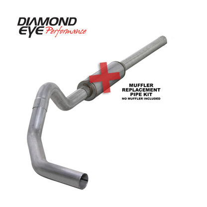 DIAMOND EYE 4" ALUMINIZED CAT BACK EXHAUST 04.5-07 5.9L DODGE CUMMINS K4234A-RP Diamond Eye Performance