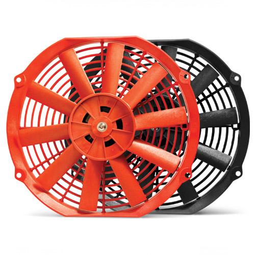 ELECTRIC SLIM FAN - 12" - Red - eliteracefab.com