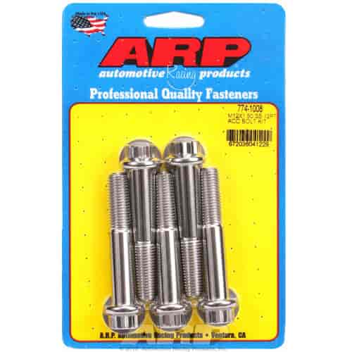 ARP M12 x 1.50 x 70 12pt SS Bolts (5/PKG) ARP