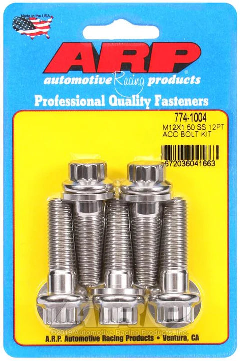 ARP M12 X 1.50 X 40 12pt SS Bolts ARP