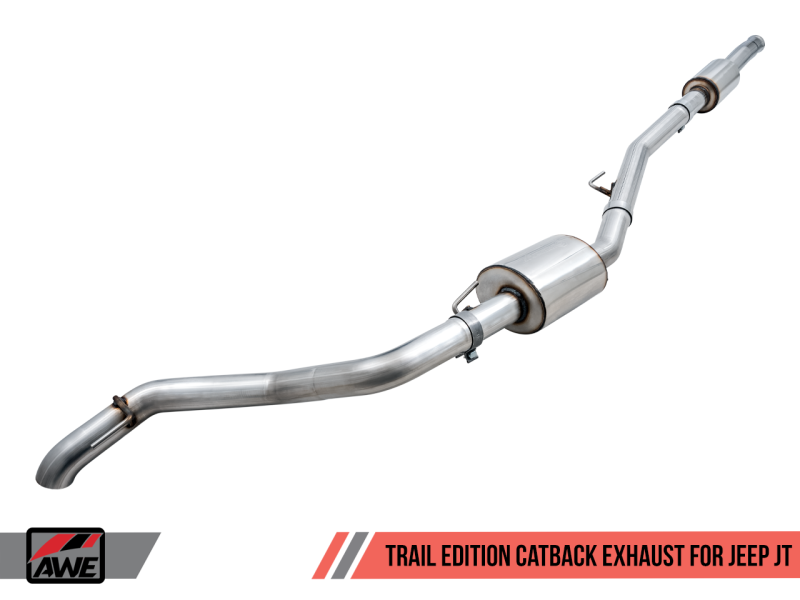 AWE Tuning 20-21 Jeep Gladiator JT 3.6L Trail Edition Cat-Back Exhaust - eliteracefab.com