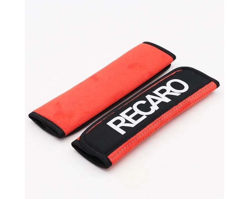 Recaro Branded Harness Pads - Red - eliteracefab.com