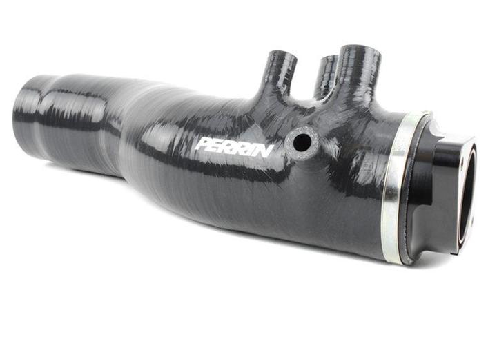 Perrin 2015+ Subaru WRX Black 3in Turbo Inlet Hose w/ Nozzle - eliteracefab.com