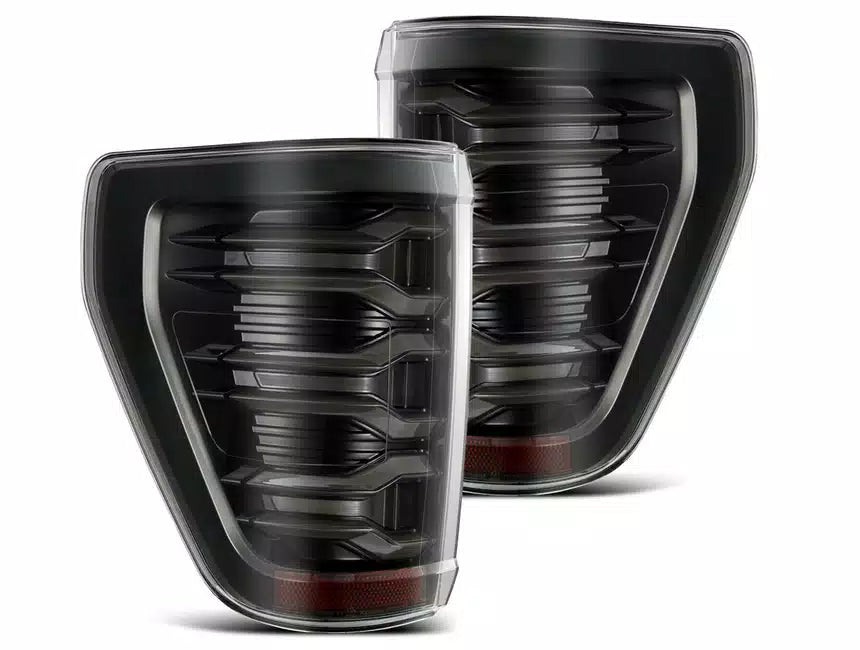 AlphaRex 21-22 Ford F150 LUXX LED Projector Tail Lights - Alpha-Black - eliteracefab.com