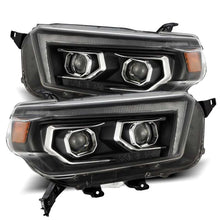 Load image into Gallery viewer, AlphaRex 10-13 Toyota 4Runner LUXX LED Proj Headlights Plank Style Black w/Seq Signal/DRL - eliteracefab.com